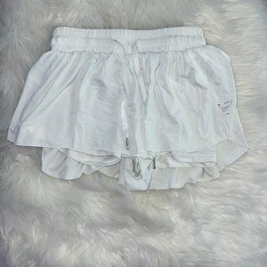 White butterfly shorts, size small